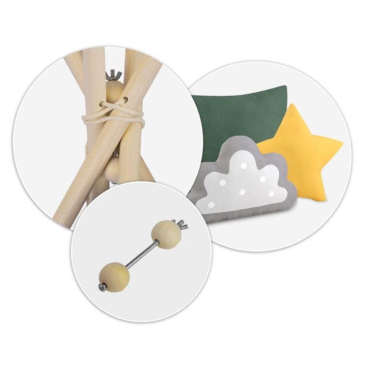 Nukido, namiot tipi dla dzieci, zielony