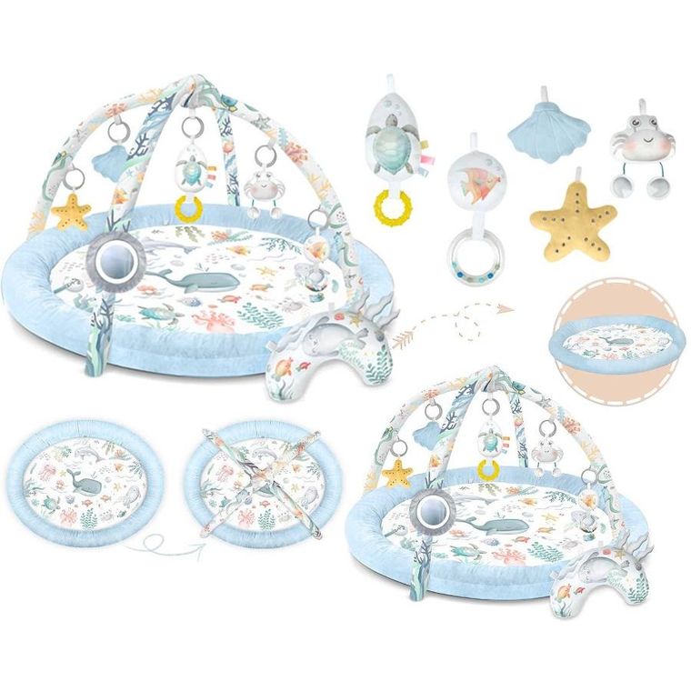 Nukido, Ocean, interaktywna mata edukacyjna, niebieska