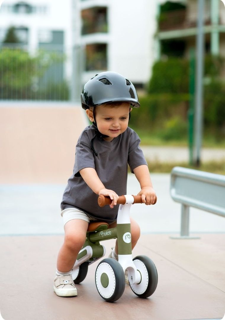 Nukido, rowerek biegowy dla dzieci, biało-zielony