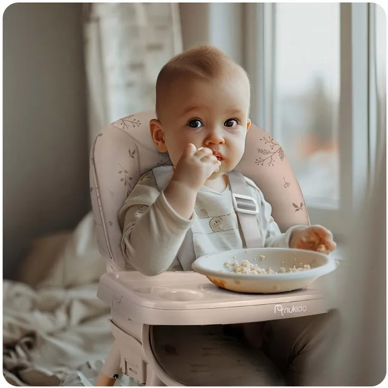 Nukido, Tilo, krzesełko do karmienia, beżowe