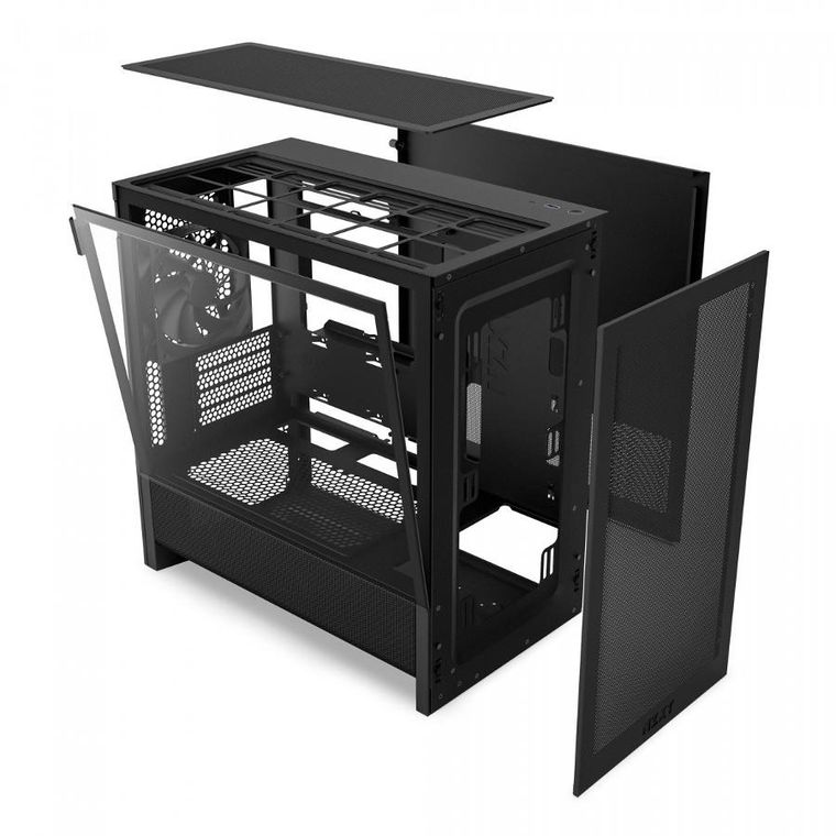 NZXT, H3 Flow Matx Mini Tower, obudowa komputerowa, czarna