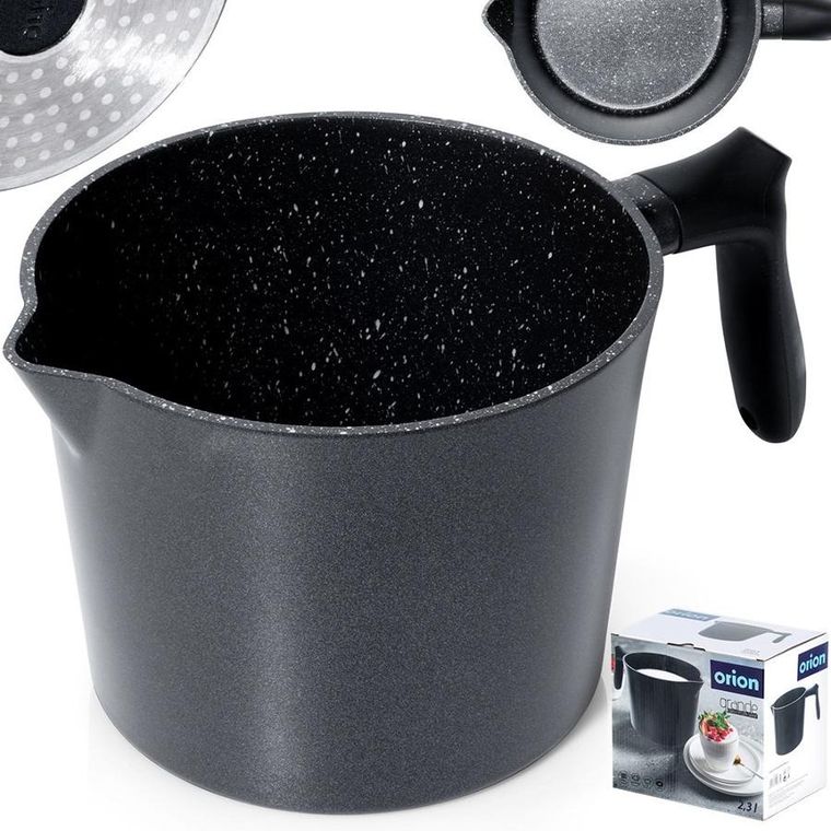 Orion, Grande, garnek do mleka, granitowy, 2,2l