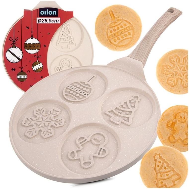 Orion, patelnia do jajek, 4 otwory, granitowa, 26 cm