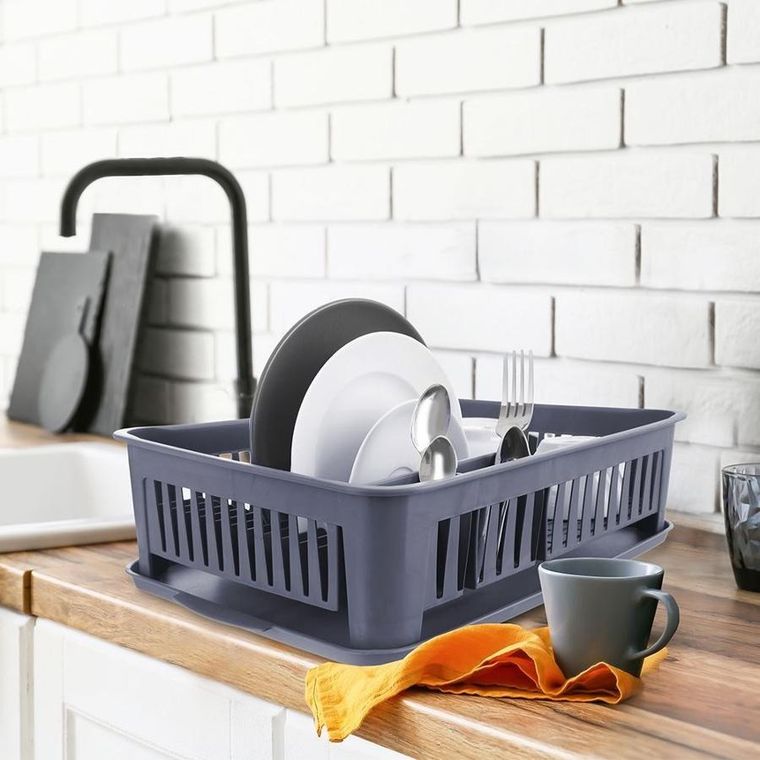 Orion, suszarka na naczynia, szara, 43,5-32-12 cm