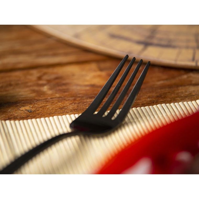 Orion, sztućce czarne, black luxure, 24 elementy