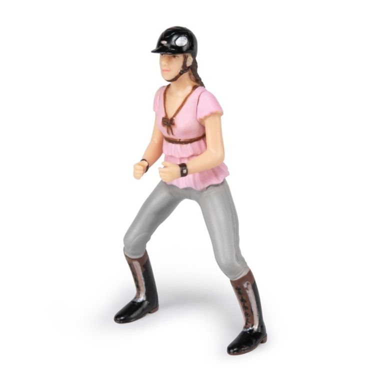 Papo, Dżokej kobieta w fioletowej bluzce, figurka kolekcjonerska