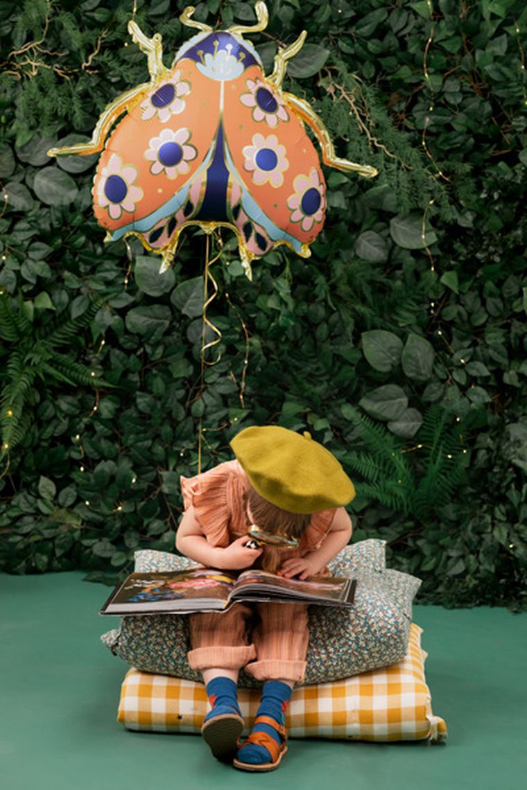 PartyDeco, balon foliowy Biedronka, 87-75 cm, mix, 1 szt.