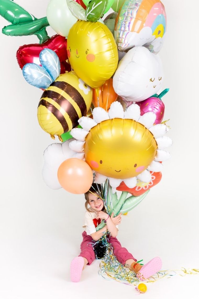 PartyDeco, balon foliowy, cytrynka, 50-75 cm