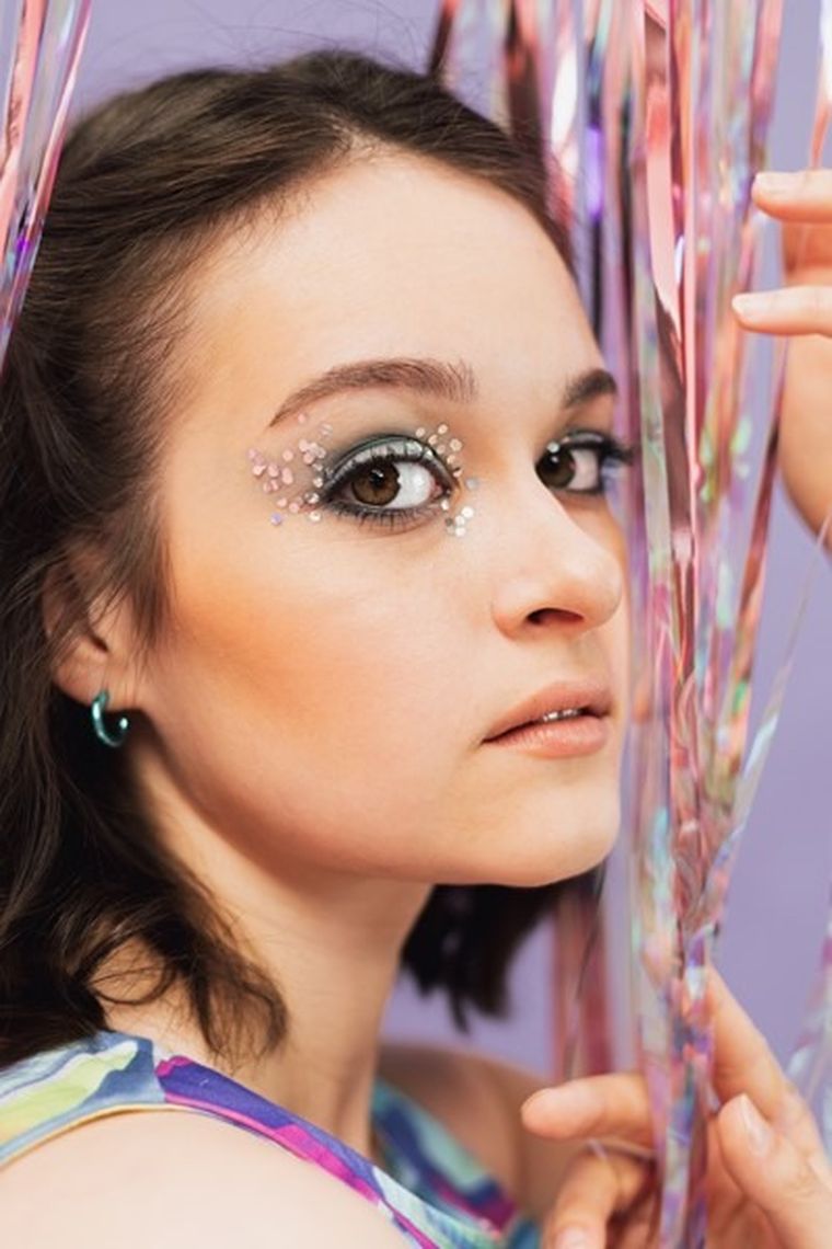 PartyDeco, brokat do twarzy i ciała, holograficzny, 3g