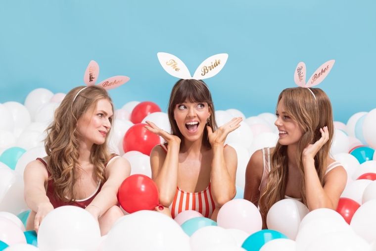 PartyDeco, opaski bride squad 29-25 cm, 6 szt.