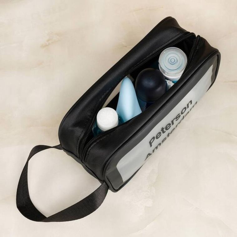 Peterson, kosmetyczka wodoodporna, czarna, 3 szt.