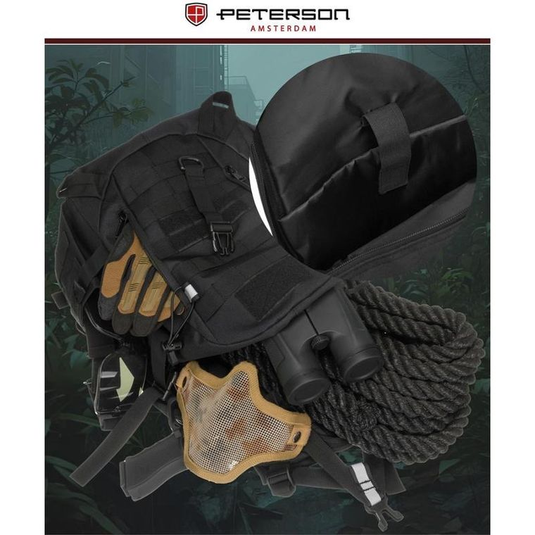 Peterson, plecak militarny, czarny