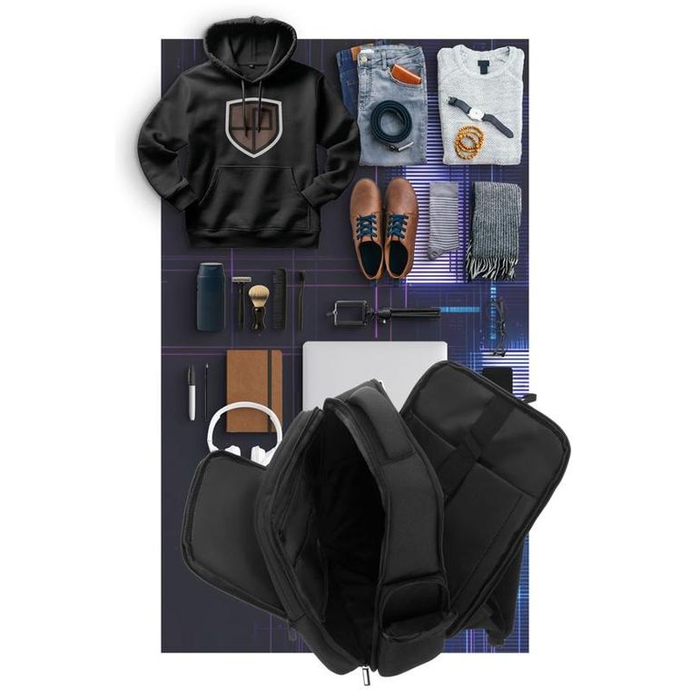 Peterson, plecak podróżny, czarny