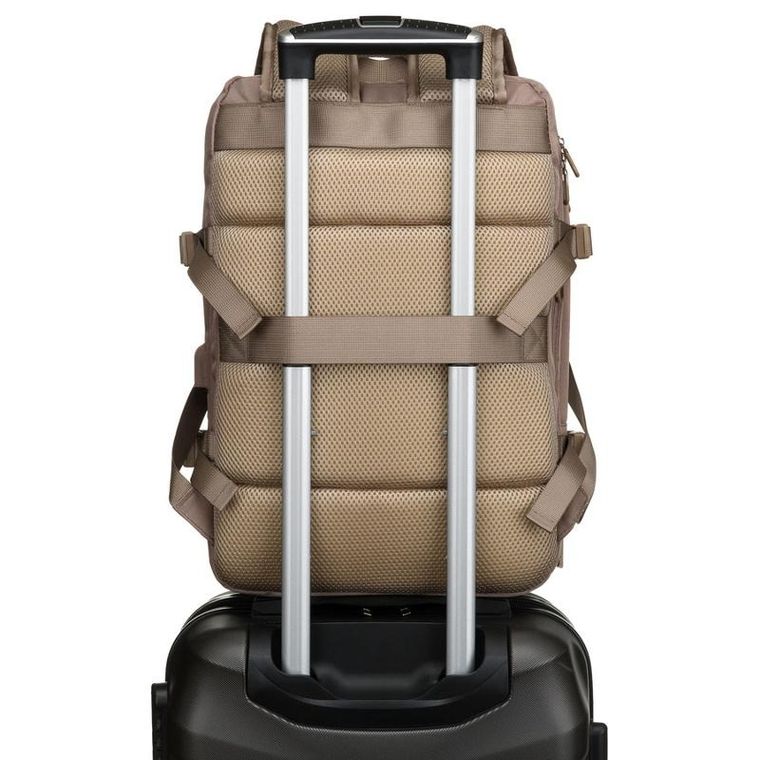 Peterson, plecak podróżny z portem USB, beżowy