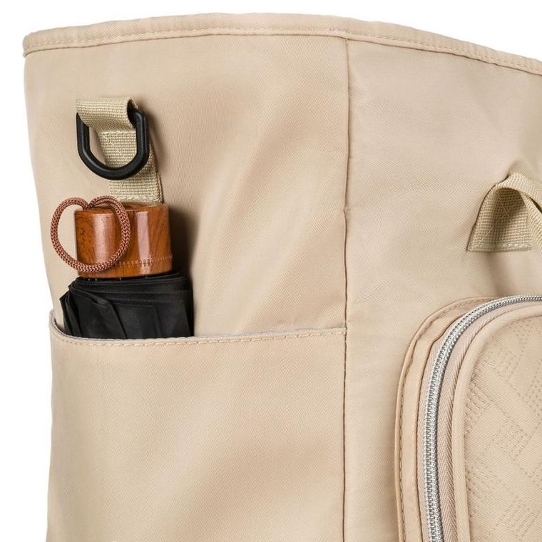 Peterson, torba podróżna z uchwytem na walizkę, beżowa