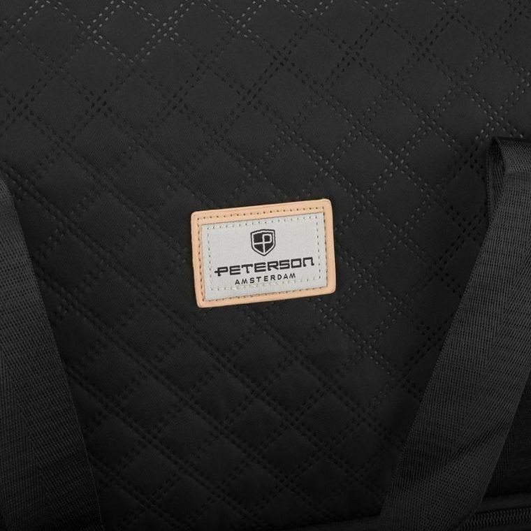Peterson, torba treningowa, 2-komorowa, czarna