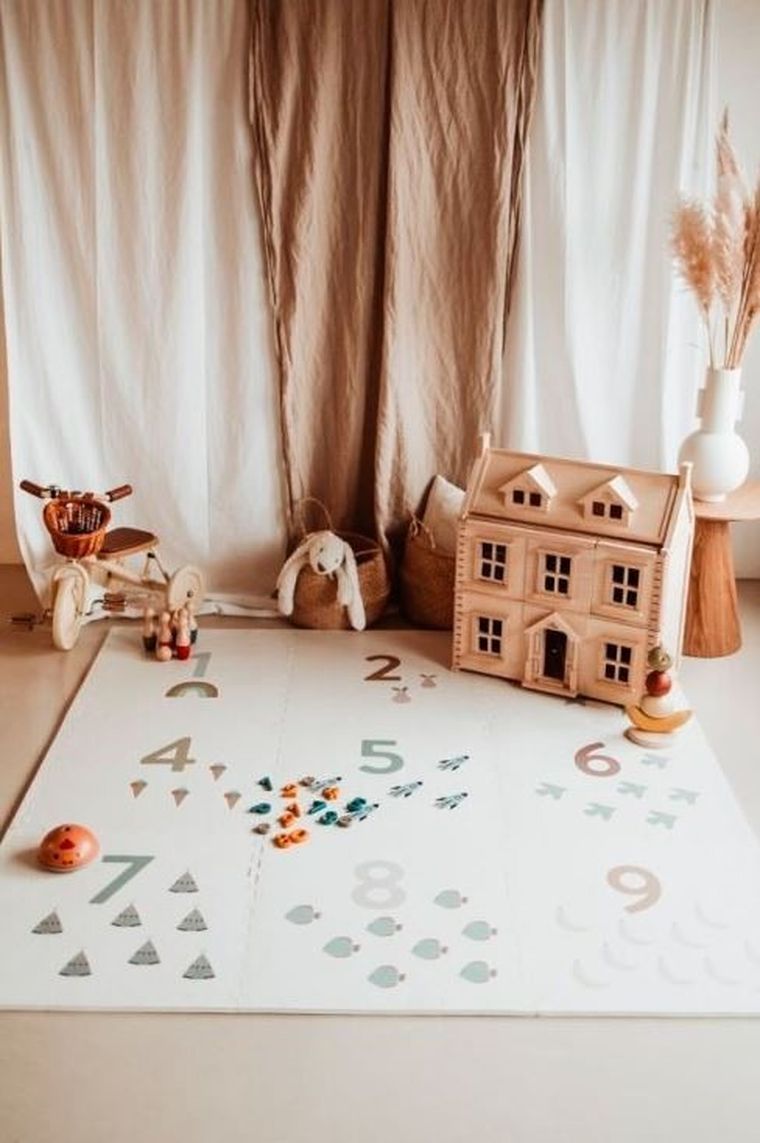 Play&Go, mata piankowa, dwustronna, Numbers, 180-180 cm