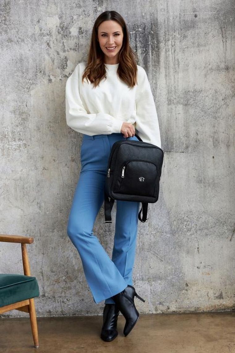 Plecak, czarny, skóra ekologiczna, Rovicky