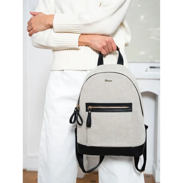 Plecak miejski, beżowy, Peterson