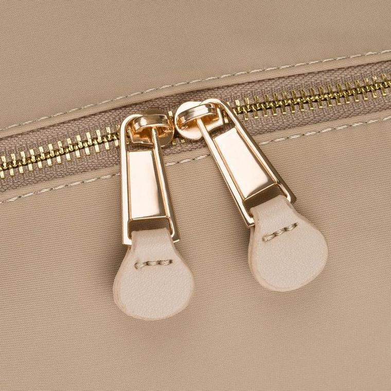 Plecak miejski, beżowy, skóra ekologiczna, Peterson