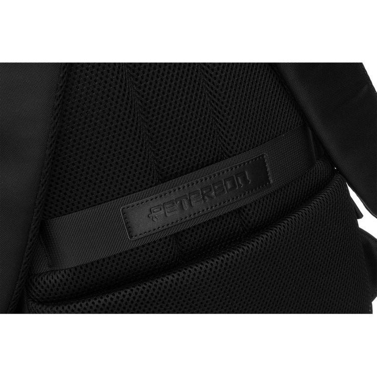 Plecak na laptopa, czarny, Peterson
