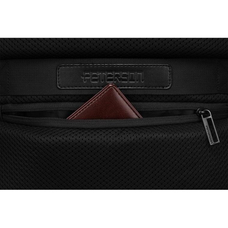 Plecak na laptopa, czarny, Peterson