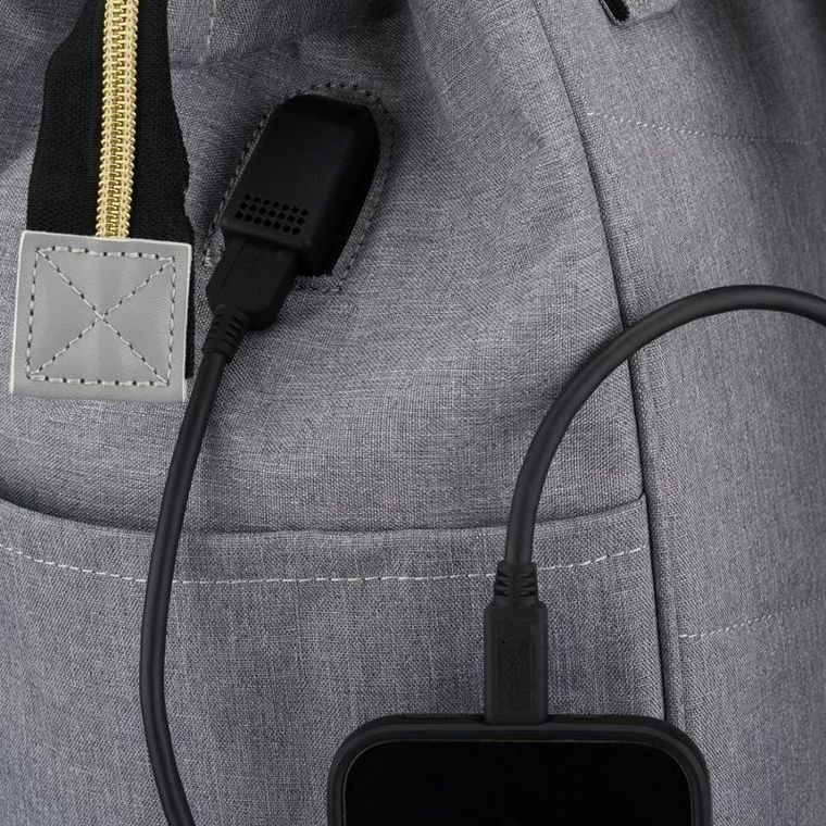 Plecak na latopa, szary, Peterson