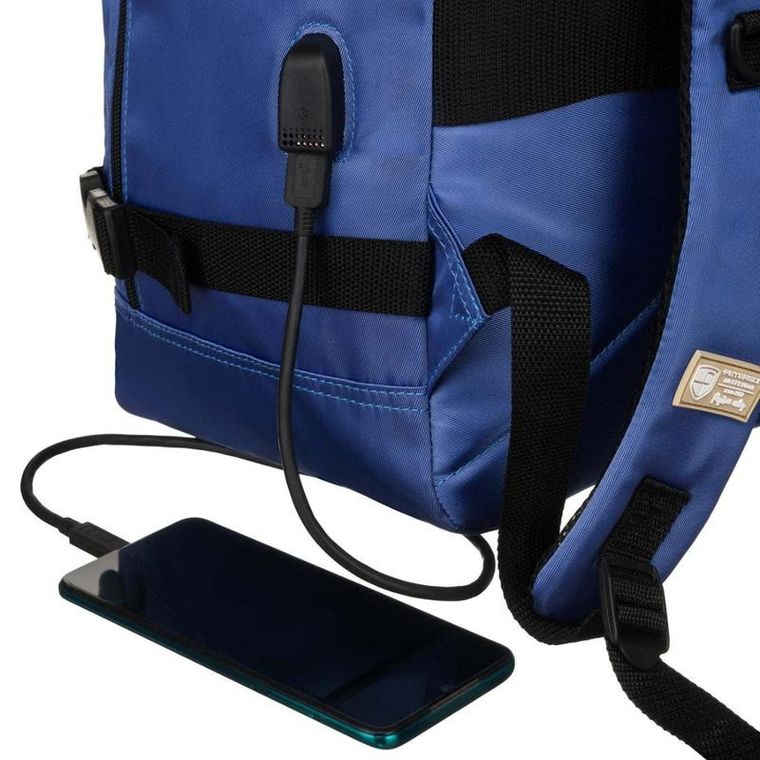 Plecak podróżny, bagaż podręczny do samolotu, niebieski, Peterson