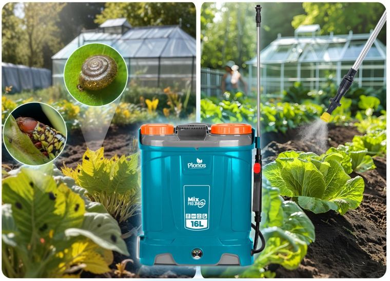 Plonos, opryskiwacz akumulatorowy z mieszalnikiem, PL-604