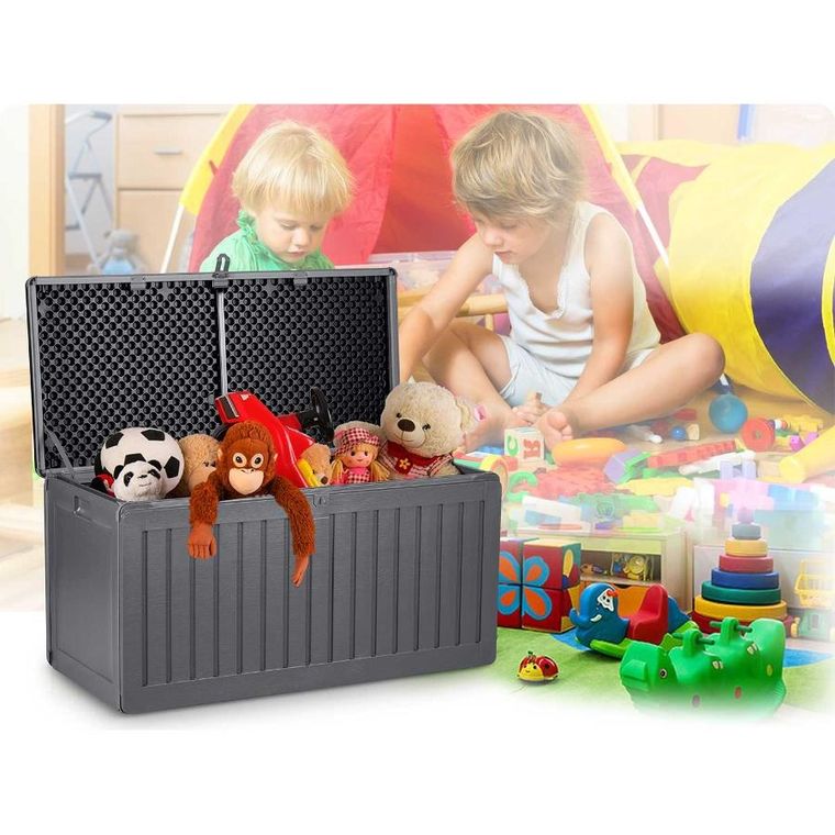 Plonos, skrzynia ogrodowa, szara, 270l, 109-51-55 cm