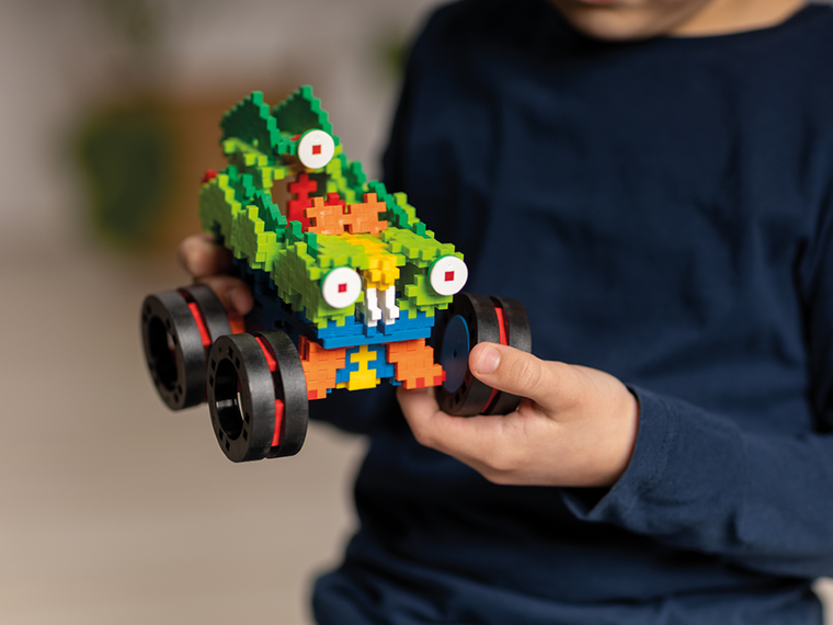 Plus-Plus, Zestawy Basic, Monster Trucks, klocki, 600 elementów