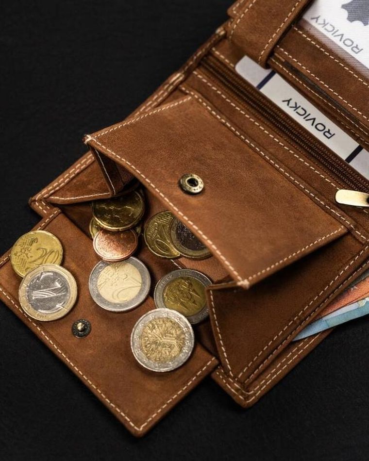 Portfel, brązowy, skórzany, Always Wild