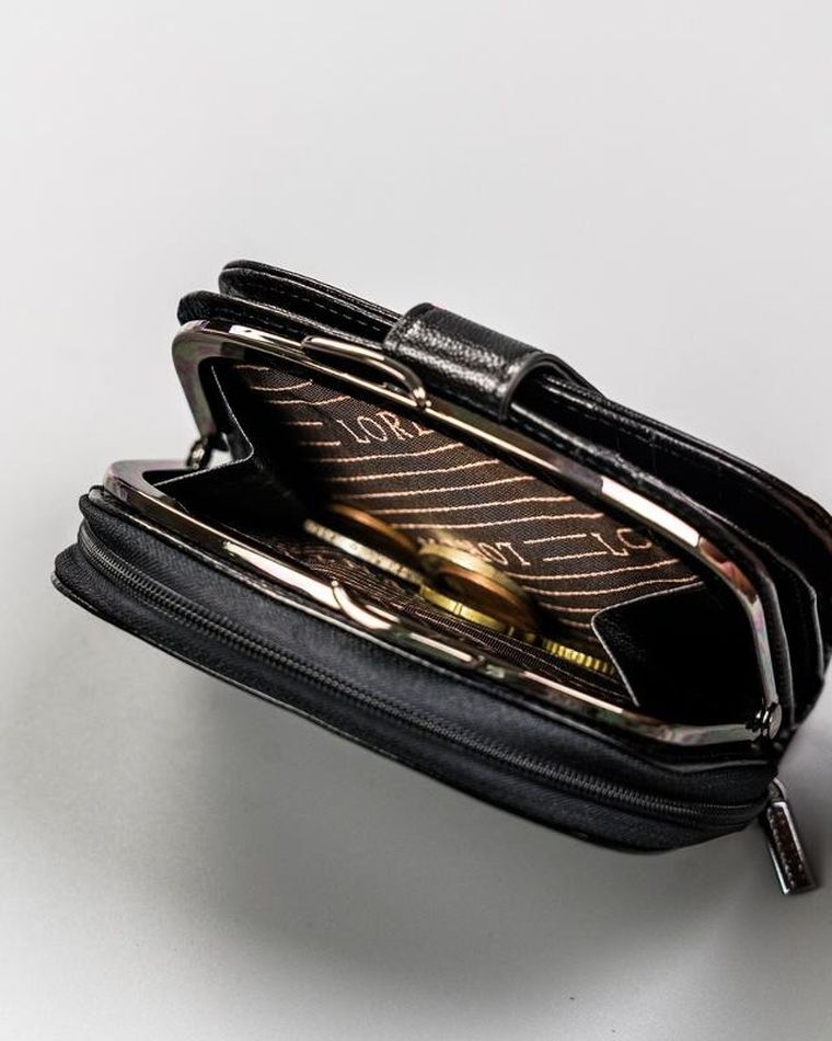 Portfel, czarny, Lorenti