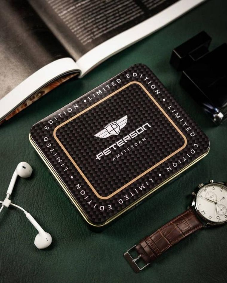 Portfel, czarny, skórzany, RFID, Peterson