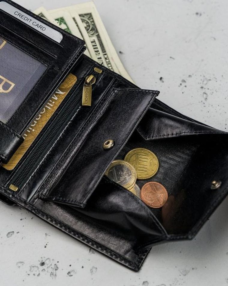 Portfel, czarny, skórzany, RFID, Rovicky