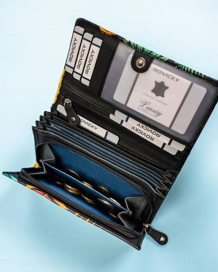 Portfel, mix, skórzany, Rovicky