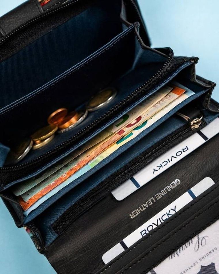 Portfel, mix, skórzany, Rovicky