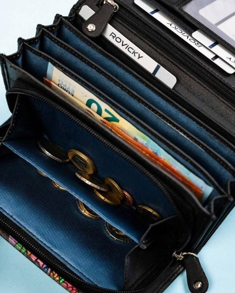 Portfel, mix, skórzany, Rovicky