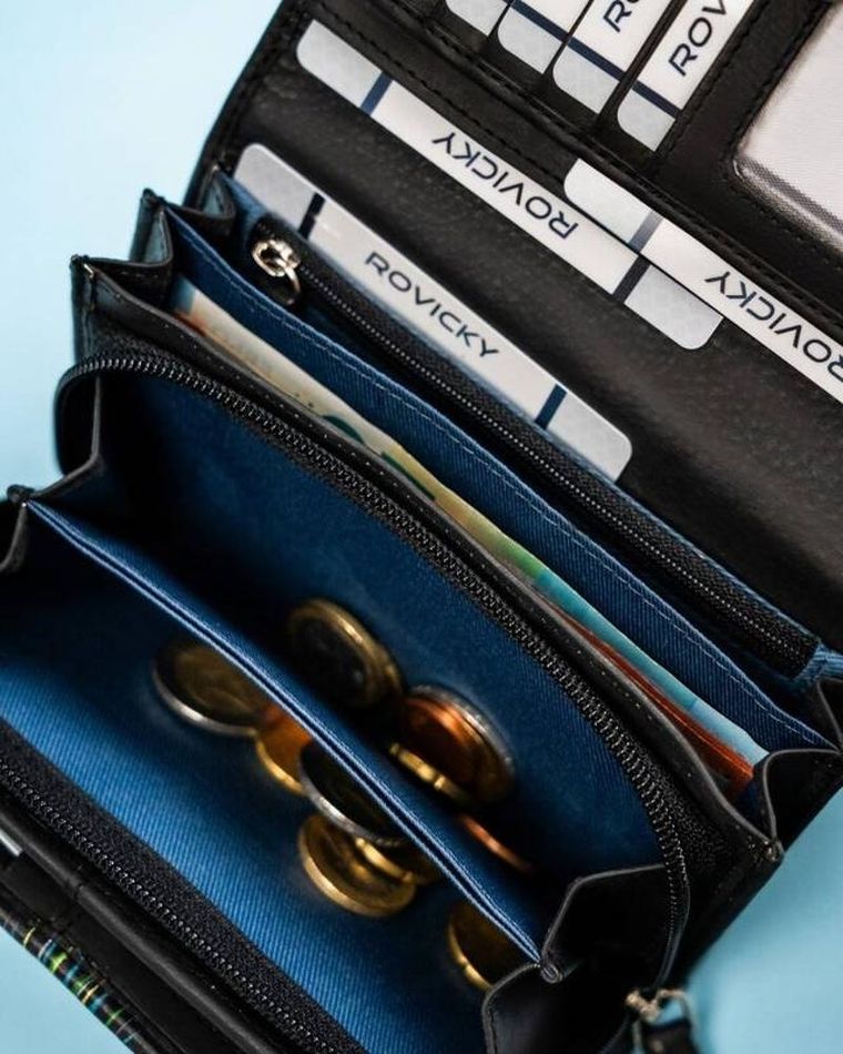 Portfel, mix, skórzany, Rovicky