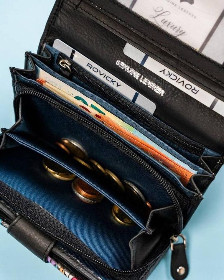 Portfel, mix, skórzany, Rovicky