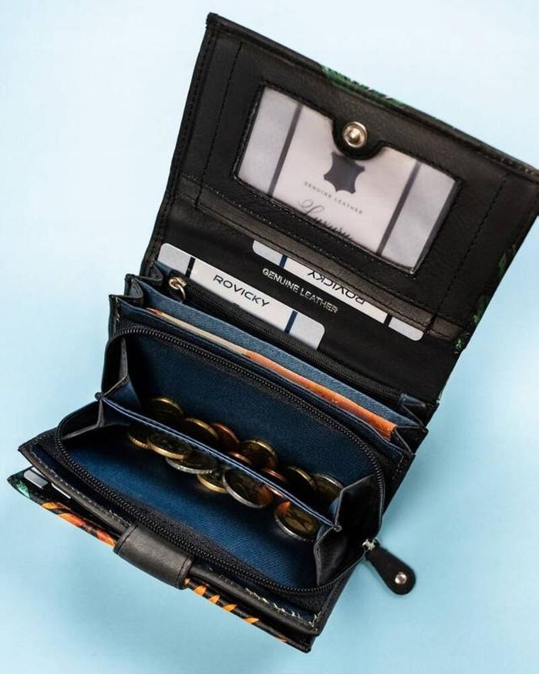 Portfel, mix, skórzany, Rovicky