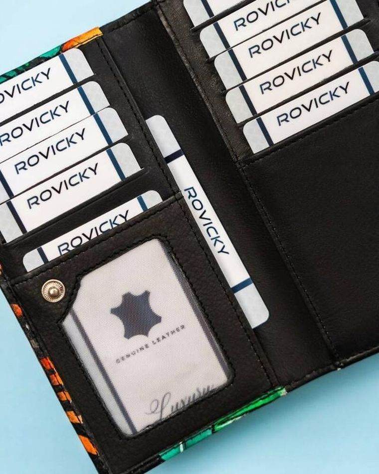 Portfel, mix, skórzany, Rovicky