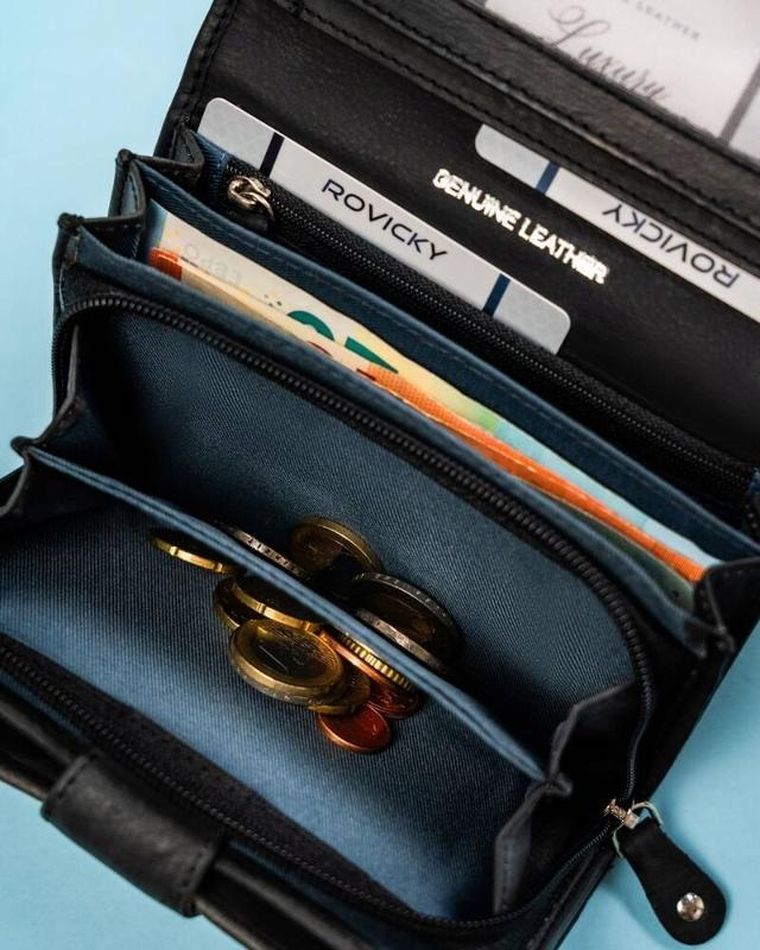 Portfel, mix, skórzany, Rovicky