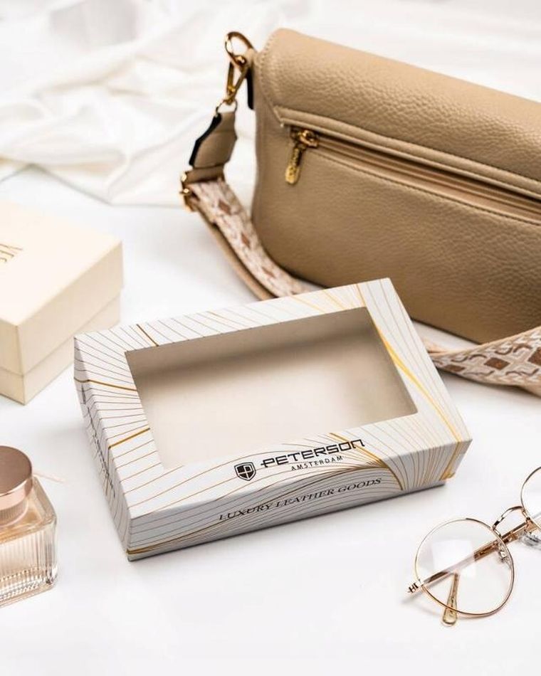 Portfel, niebieski, skórzany, Peterson