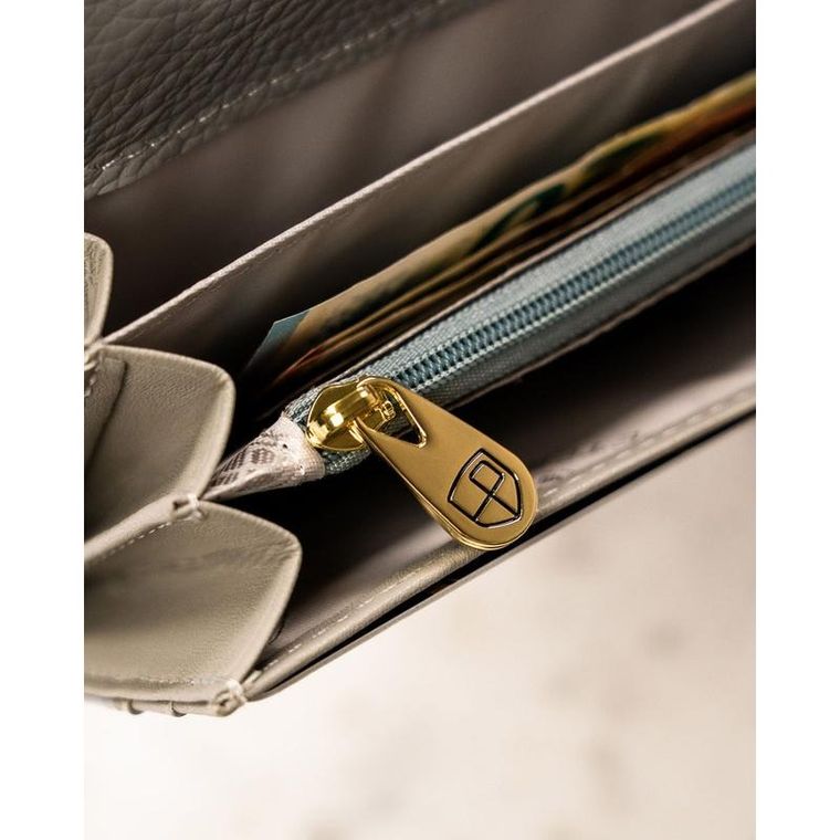 Portfel, zielony, skórzany, Peterson