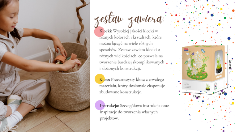 QBI, Konwalie, klocki konstrukcyjne, 480 elementów