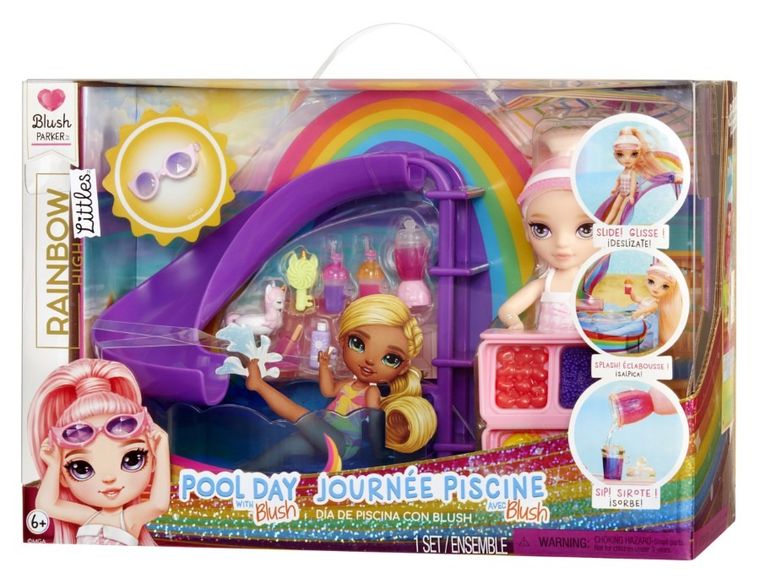 Rainbow High, Littles, Pool Day, Blush, lalka modowa