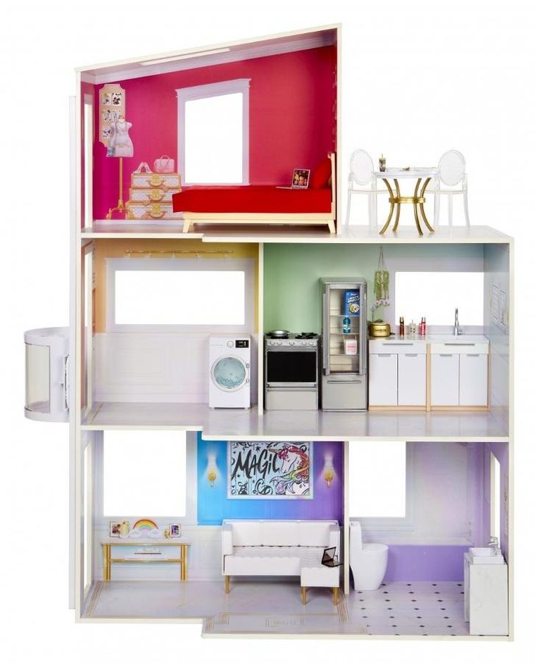 Rainbow High, Townhouse, domek dla lalek z akcesoriami
