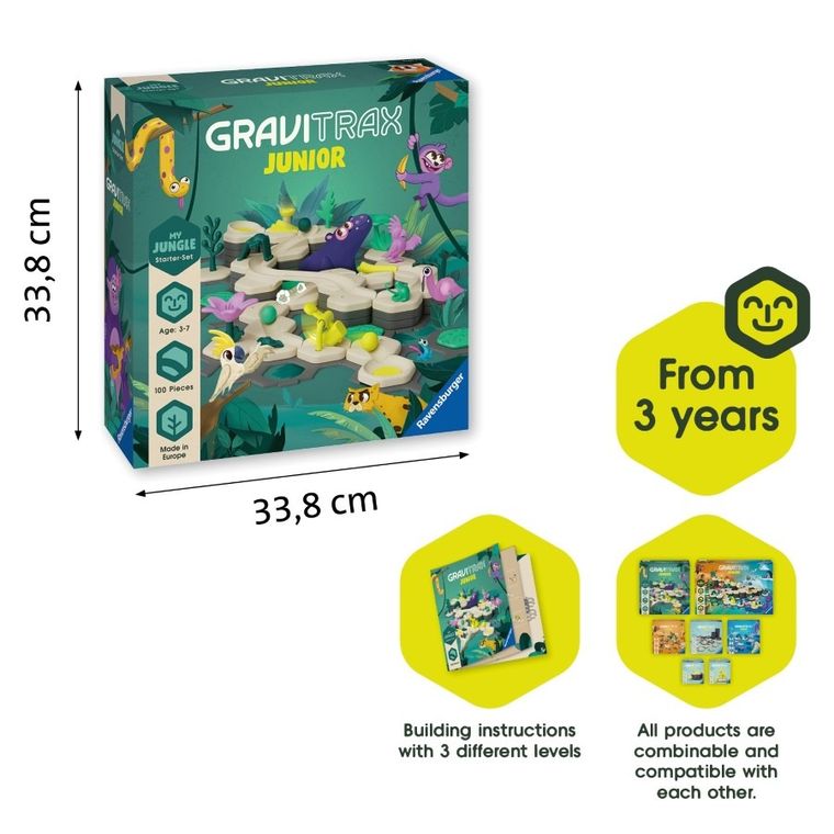 Ravensburger, GraviTrax Junior, Dżungla, zestaw startowy