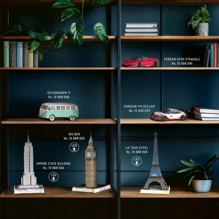 Ravensburger, Iconics, Wieża Eiffla, puzzle 3D LED, 224 elementy